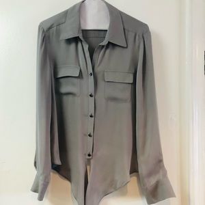 ANTONIO MELANI silk grey blouse
